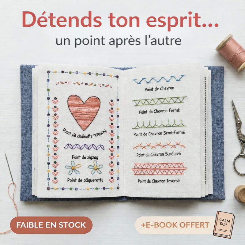 Le Carnet de Broderie : Apprenez à broder sans stress (Kit Complet)