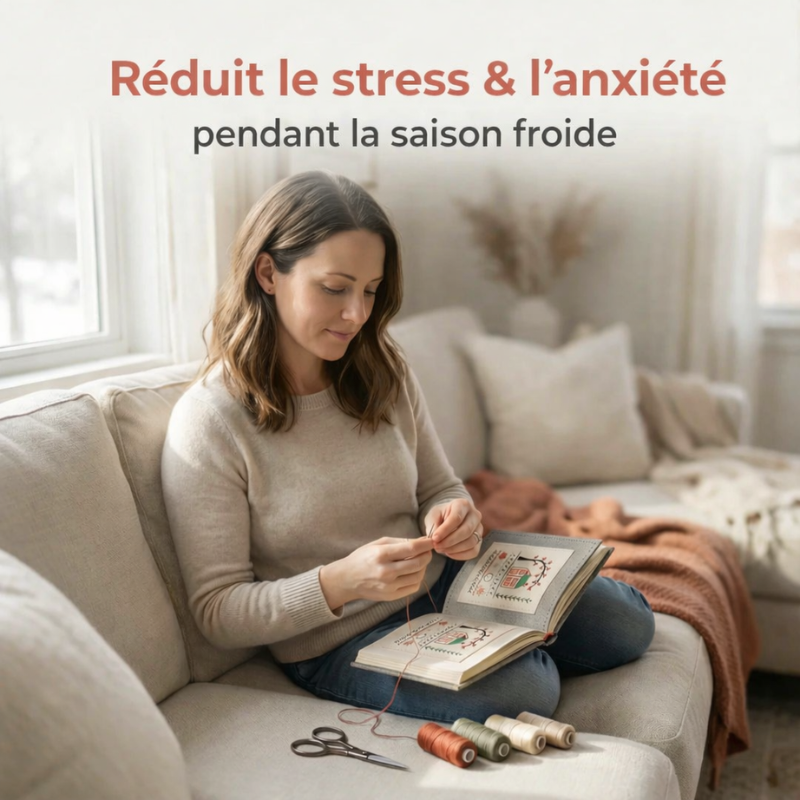 Le Carnet de Broderie : Apprenez à broder sans stress (Kit Complet)