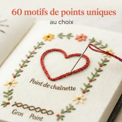 Le Carnet de Broderie : Apprenez à broder sans stress (Kit Complet)
