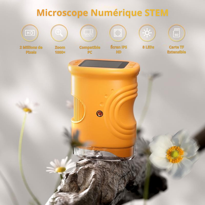 Microscope Numérique 1000× – Découvre l’Invisible