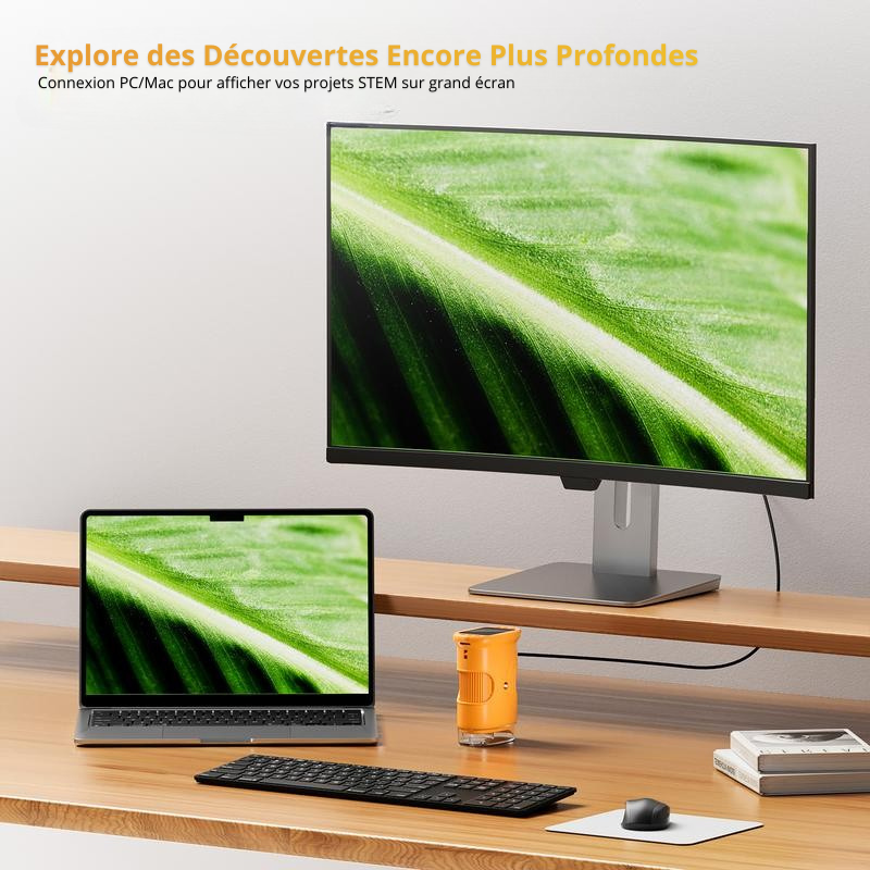 Microscope Numérique 1000× – Découvre l’Invisible