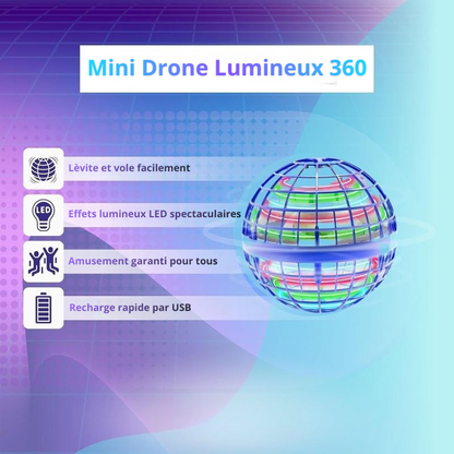 Mini Drone Lumineux 360°