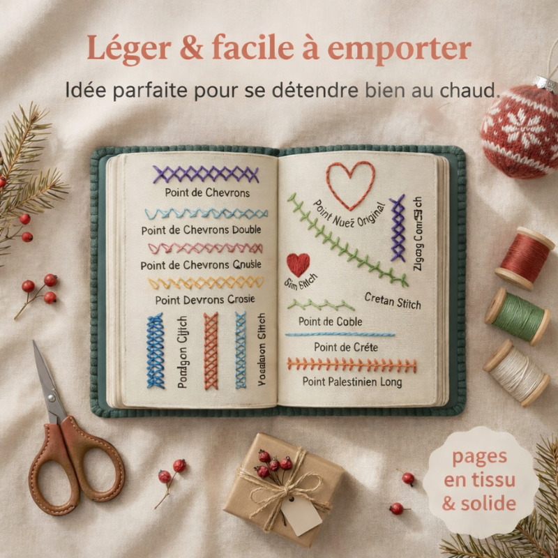 Le Carnet de Broderie : Apprenez à broder sans stress (Kit Complet)